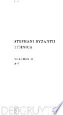 Stephani Byzantii Ethnica. [delta-lota] /