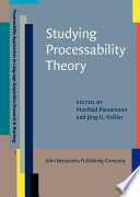 Studying processability theory : an introductory textbook /