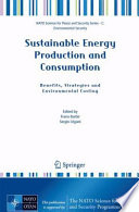 Sustainable energy production and consumption : benefits, strategies and environmental costing / edited by Frano Barbir, Sergio Ulgiati.