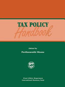 Tax policy handbook /