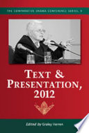 Text & presentation, 2012 / edited by Graley Herren.