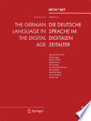 The German language in the digital age = Die Deutsche sprache im digitalen zeitalter /