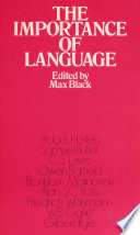 The Importance of Language / Max Black.