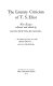 The Literary criticism of T. S. Eliot : new essays /