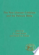 The New literary criticism and the Hebrew Bible /
