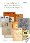 The Oxford critical and cultural history of modernist magazines.