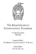 The Shakespearean international yearbook general editors, Tom Bishop and Alexander C.Y. Huang ; guest editor, Stuart Sillars.