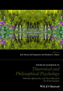 The Wiley handbook of theoretical and philosophical psychology : methods, approaches, and new directions for social sciences / edited by Jack Martin, Jeff Sugarman and Kathleen L. Slaney.