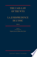 The case-law of the WTO : 1999-2 /