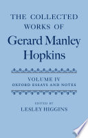 The collected works of Gerard Manley Hopkins. edited by Lesley Higgins.