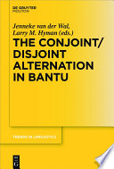 The conjoint/disjoint alternation in Bantu /