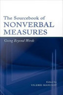 The sourcebook of nonverbal measures : going beyond words /