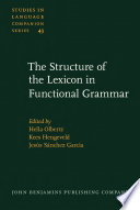 The structure of the lexicon in functional grammar /
