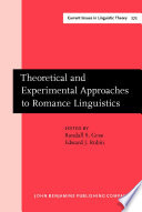 Theoretical and experimental approaches to Romance linguistics : selected papers from the 34th Linguistic Symposium on Romance Languages (LSRL), Salt Lake City, March 2004 /