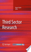 Third sector research / Rupert Taylor, editor.