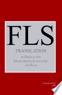 Translation in French and Francophone literature and film / edited by James Day.