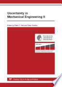 Uncertainty in mechanical engineering II /