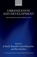 Urbanization and development : multidisciplinary perspectives /