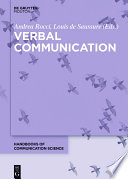 Verbal communication / edited by Andrea Rocci ; Louis de Saussure.