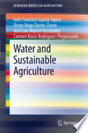 Water and sustainable agriculture /