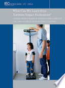 What can we learn from nutrition impact evaluations? lessons from a review of interventions to reduce child malnutrition in developing countries.