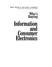 Who's buying information and consumer electronics.