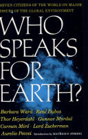 Who speaks for earth? /