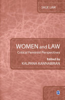 Women and law : critical feminist perspectives / edited by Kalpana Kannabiran.