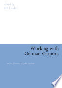 Working with German corpora /