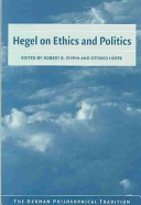 Hegel on ethics and politics /