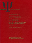 APA handbook of psychology, religion, and spirituality /