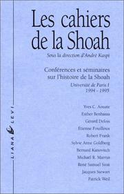 Conférences et séminaires sur l'histoire de la Shoah, 1994-1995 /