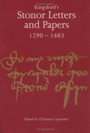 Kingsford's Stonor letters and papers 1290-1483 /