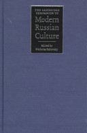 The Cambridge companion to modern Russian culture / edited by Nicholas Rzhevsky.