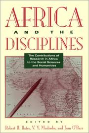 Africa and the disciplines : the contributions of research in Africa to the social sciences and humanities /