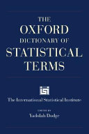 The Oxford dictionary of statistical terms /