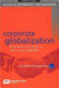 Corporate globalization : business cultures in Asia and Europe /