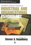 Handbook of research methods in industrial and organizational psychology / edited by Steven G. Rogelberg.