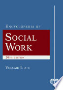 The encyclopedia of social work.