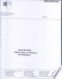 Bad blood : militia abuses in Mindanao, the Philippines / by Asia Watch Committee a division of Human Rights Watch.