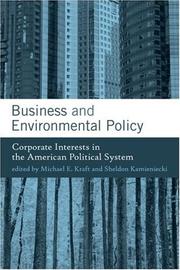 Business and environmental policy : corporate interests in the American political system /