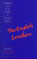 The English Levellers / edited by Andrew Sharp.