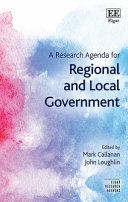 A research agenda for regional and local government /