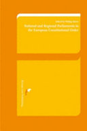 National and regional parliaments in the European constitutional order /