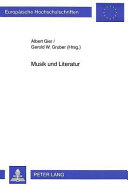 Musik und Literatur : komparatistische Studien zur Strukturverwandtschaft /