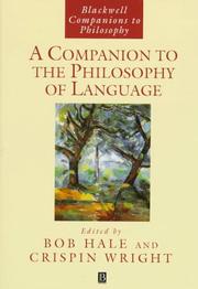 A companion to the philosophy of language /