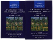 A companion to the philosophy of language /