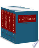 International encyclopedia of linguistics /