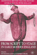 From script to stage in early modern England /