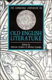 The Cambridge companion to Old English literature / edited by Malcolm Godden and Michael Lapidge.